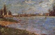 Georges Seurat Two Sides of the river china oil painting reproduction